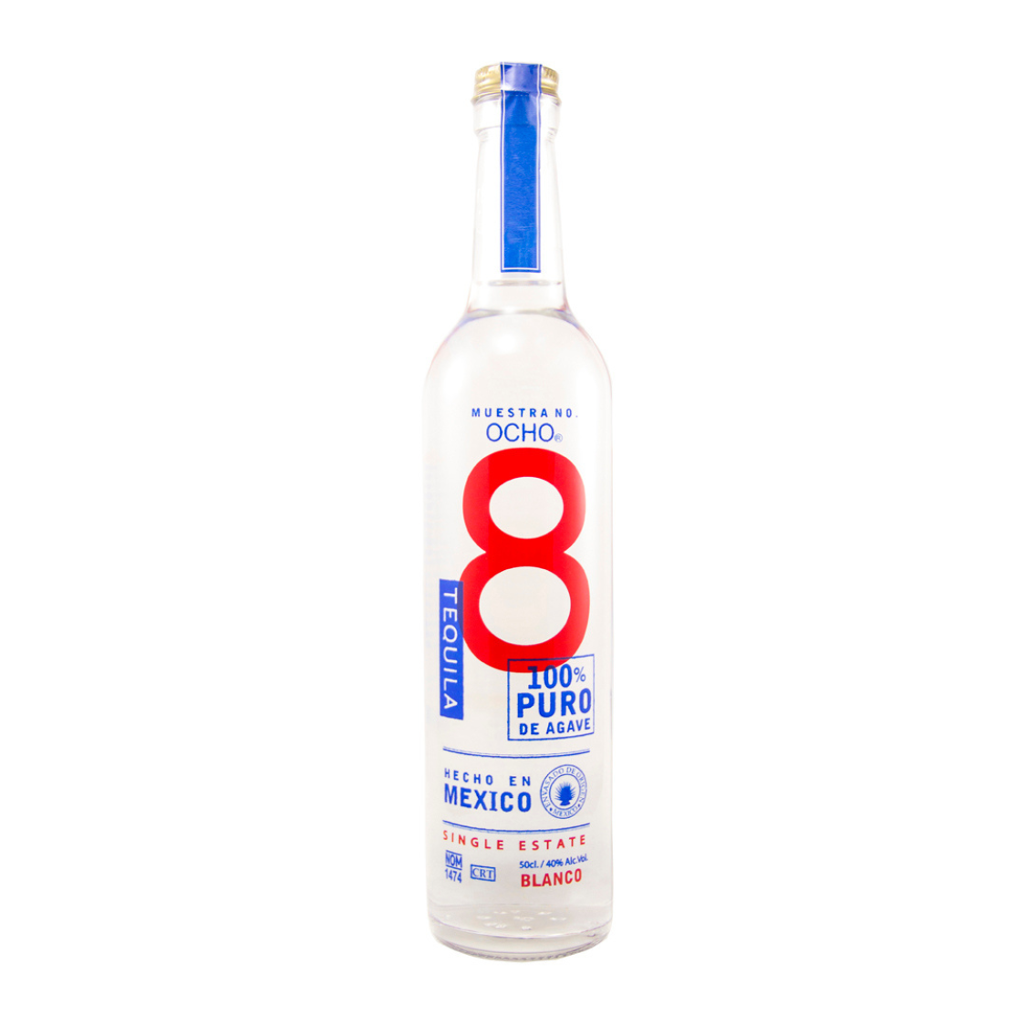 Tequila 8 Blanco 500ml